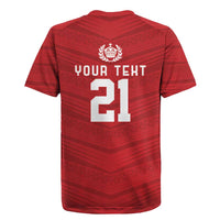 Custom Pacific Rugby Spirit Rugby Jersey Tonga Ngatu Pride Red Edition LT9 - Polynesian Pride