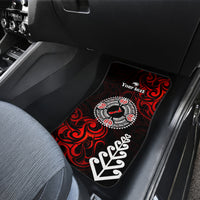 New Zealand Waitangi Day Personalised Car Mats Aotearoa Te Ra O Waitangi With Maori Tattoo LT9 - Polynesian Pride