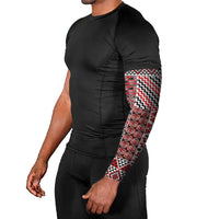 Aotearoa Kowhaiwhai Taniko Patchwork Motifs Arm Sleeves - Polynesian Pride