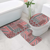Aotearoa Kowhaiwhai Taniko Patchwork Motifs Bathroom Set LT9 - Polynesian Pride