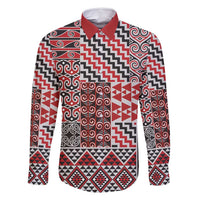 Aotearoa Kowhaiwhai Taniko Patchwork Motifs Family Matching Tank Maxi Dress and Hawaiian Shirt