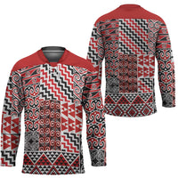 Aotearoa Kowhaiwhai Taniko Patchwork Motifs Hockey Jersey - Polynesian Pride