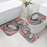 Aotearoa Maori Rugby Tribal Tattoo Bathroom Set Kowhaiwhai Taniko Patchwork Motifs - Polynesian Pride