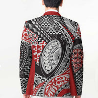 Aotearoa Maori Rugby Tribal Tattoo Blazer Kowhaiwhai Taniko Patchwork Motifs - Polynesian Pride