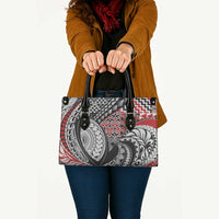 Aotearoa Maori Rugby Tribal Tattoo Leather Bag Kowhaiwhai Taniko Patchwork Motifs LT9 - Polynesian Pride