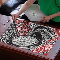 Aotearoa Maori Rugby Tribal Tattoo Puzzle Kowhaiwhai Taniko Patchwork Motifs - Polynesian Pride