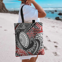 Aotearoa Maori Rugby Tribal Tattoo Tote Bag Kowhaiwhai Taniko Patchwork Motifs LT9 - Polynesian Pride