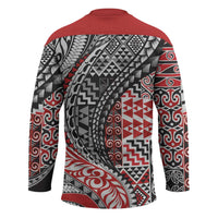 Aotearoa Maori Tribal Tattoo Hockey Jersey Kowhaiwhai Taniko Patchwork Motifs LT9 - Polynesian Pride