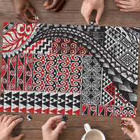 Aotearoa Maori Tribal Tattoo Puzzle Kowhaiwhai Taniko Patchwork Motifs - Polynesian Pride