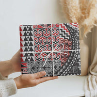 Aotearoa Maori Tribal Tattoo Wrapping Paper Kowhaiwhai Taniko Patchwork Motifs - Polynesian Pride