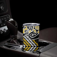 Gold Aotearoa Tukutuku Manawa Tapu Tumbler Cup Ta Moko Toi Maori