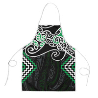 Green Aotearoa Tukutuku Manawa Tapu Apron Ta Moko Toi Maori - Polynesian Pride