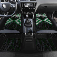 Green Aotearoa Tukutuku Manawa Tapu Car Mats Ta Moko Toi Maori