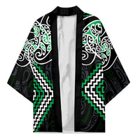 Green Aotearoa Tukutuku Manawa Tapu Kimono Ta Moko Toi Maori - Polynesian Pride