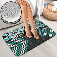 Turquoise Aotearoa Tukutuku Manawa Tapu Bathroom Set Ta Moko Toi Maori LT9 - Polynesian Pride