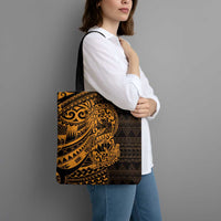 Gold Couple Dolphins Maori Polynesian Style Tote Bag - Polynesian Pride