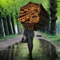 Gold Couple Dolphins Maori Polynesian Style Umbrella LT9 - Polynesian Pride