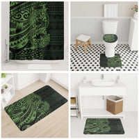 Green Couple Dolphins Maori Polynesian Style Bathroom Set - Polynesian Pride