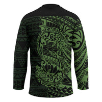 Green Couple Dolphins Maori Polynesian Style Hockey Jersey LT9 - Polynesian Pride