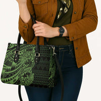 Green Couple Dolphins Maori Polynesian Style Leather Bag LT9 - Polynesian Pride