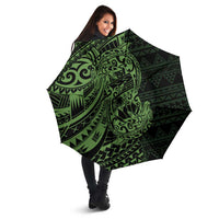 Green Couple Dolphins Maori Polynesian Style Umbrella LT9 - Polynesian Pride