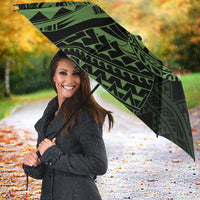 Green Couple Dolphins Maori Polynesian Style Umbrella LT9 - Polynesian Pride