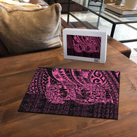 Pink Couple Dolphins Maori Polynesian Style Puzzle - Polynesian Pride