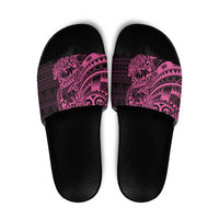 Pink Couple Dolphins Maori Polynesian Style Slide Sandals LT9 Pink - Polynesian Pride