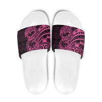 Pink Couple Dolphins Maori Polynesian Style Slide Sandals LT9 Pink - Polynesian Pride