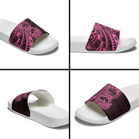 Pink Couple Dolphins Maori Polynesian Style Slide Sandals LT9 - Polynesian Pride