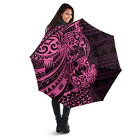 Pink Couple Dolphins Maori Polynesian Style Umbrella LT9 - Polynesian Pride