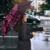 Pink Couple Dolphins Maori Polynesian Style Umbrella LT9 - Polynesian Pride