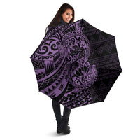 Purple Couple Dolphins Maori Polynesian Style Umbrella LT9 - Polynesian Pride