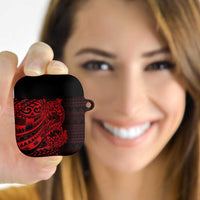Red Couple Dolphins Maori Polynesian Style AirPods Case - Polynesian Pride