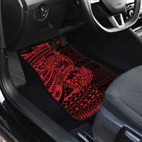 Red Couple Dolphins Maori Polynesian Style Car Mats