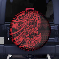 Red Couple Dolphins Maori Polynesian Style Spare Tire Cover
