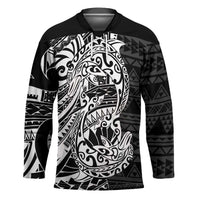 White Couple Dolphins Maori Polynesian Style Hockey Jersey - Polynesian Pride