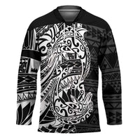 White Couple Dolphins Maori Polynesian Style Hockey Jersey - Polynesian Pride