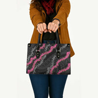 Guam Bougainvillea Lei Leather Bag Chamorro Tribal Pattern LT9 - Polynesian Pride