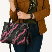 Guam Bougainvillea Lei Leather Bag Chamorro Tribal Pattern LT9 - Polynesian Pride