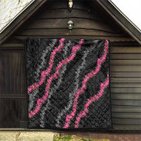 Guam Bougainvillea Lei Quilt Chamorro Tribal Pattern