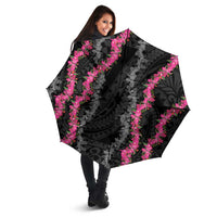 Guam Bougainvillea Lei Umbrella Chamorro Tribal Pattern LT9 - Polynesian Pride