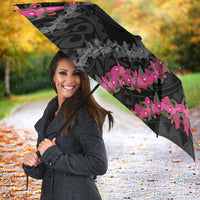 Guam Bougainvillea Lei Umbrella Chamorro Tribal Pattern LT9 - Polynesian Pride