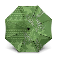 Hawaii Molokai Island Kukui Nut Flowers Umbrella Tribal Kakau Pattern - Polynesian Pride