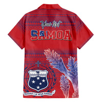 Custom Samoa 1962 Independence Day Custom Family Matching Tank Maxi Dress and Hawaiian Shirt Manuia le Aso Tuto'atasi Ula Nifo Red Art