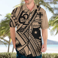 Custom Samoa Manuia le 62 Tausaga O le Tutoatasi Hawaiian Shirt Samoan Tatau Beige Art LT9 - Polynesian Pride