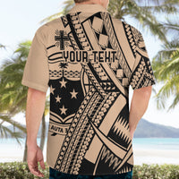 Custom Samoa Manuia le 62 Tausaga O le Tutoatasi Hawaiian Shirt Samoan Tatau Beige Art LT9 - Polynesian Pride