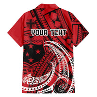 Custom Samoa Manuia le 62 Tausaga O le Tutoatasi Hawaiian Shirt Samoan Tatau Red Art LT9 - Polynesian Pride