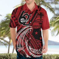 Custom Samoa Manuia le 62 Tausaga O le Tutoatasi Hawaiian Shirt Samoan Tatau Red Art LT9 - Polynesian Pride