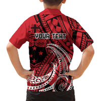 Custom Samoa Manuia le 62 Tausaga O le Tuto’atasi Hawaiian Shirt Samoan Tatau Red Art
